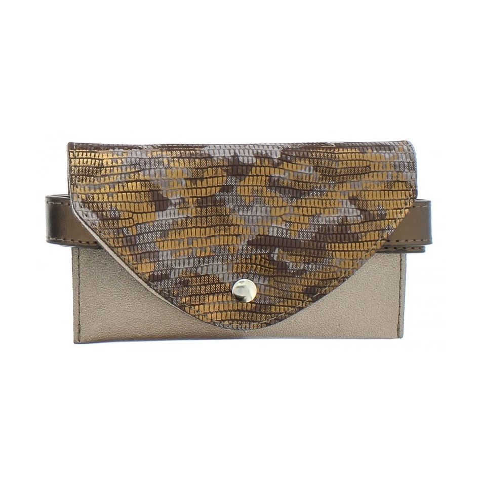 FLAT LEATHER BELT BAG 17.5*21CM