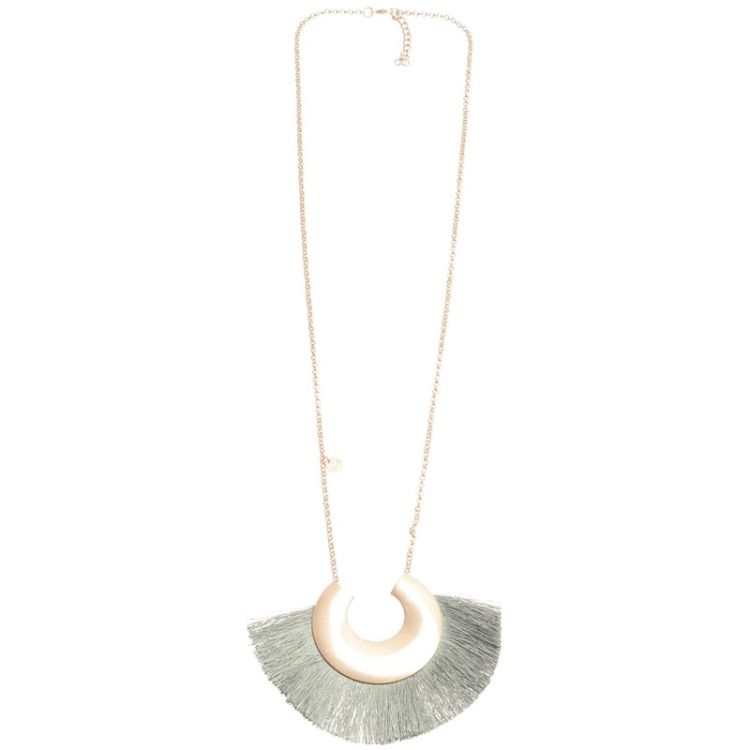 COLLAR LARGO COLGANTE FORMA U METAL FLECO 2