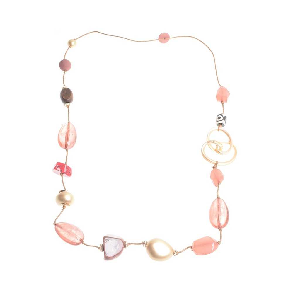 LONG NECKLACE WITH RESIN BEADS