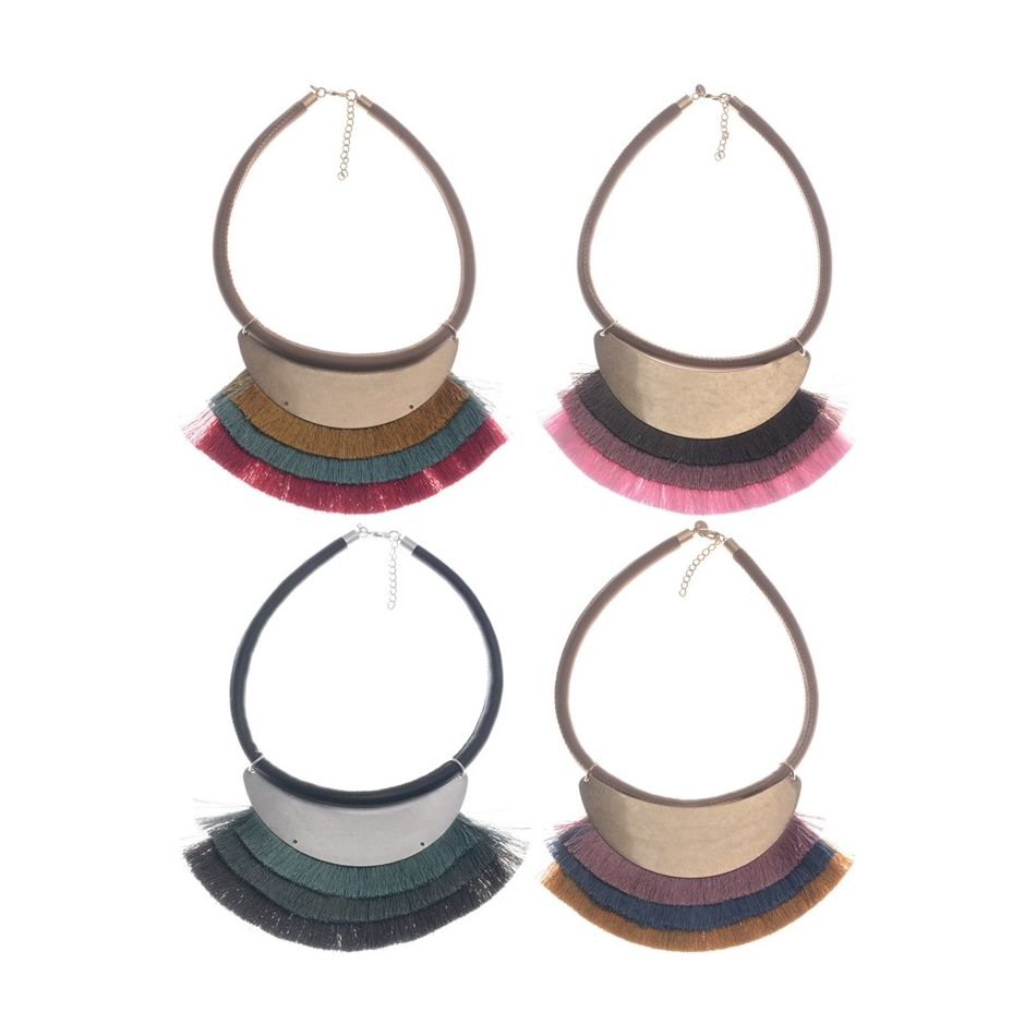 GARGANTILLA COLGANTE METAL TRIPLE FLECO