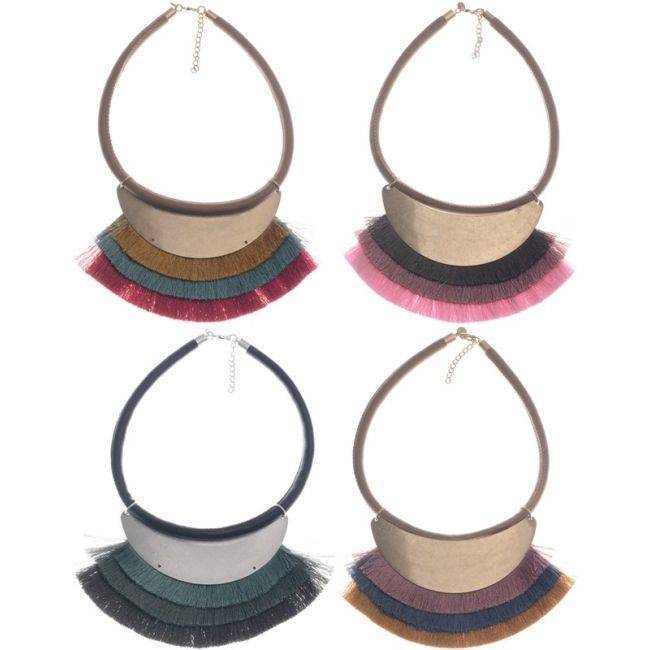 GARGANTILLA COLGANTE METAL TRIPLE FLECO