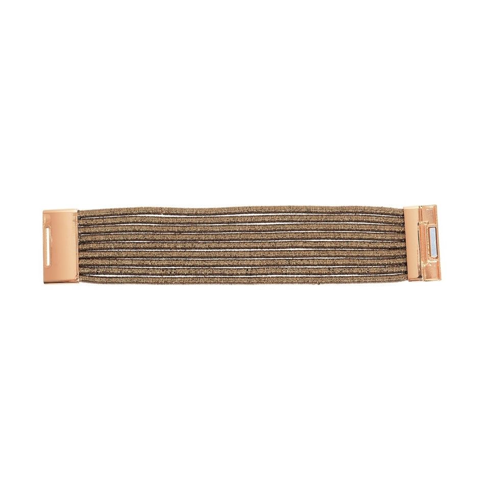 5 ROWS METALLIC FINISH BRACELET