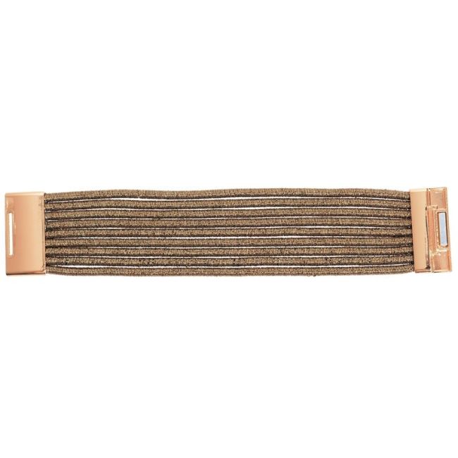 5 ROWS METALLIC FINISH BRACELET