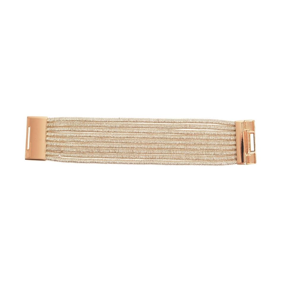 5 ROWS METALLIC FINISH BRACELET