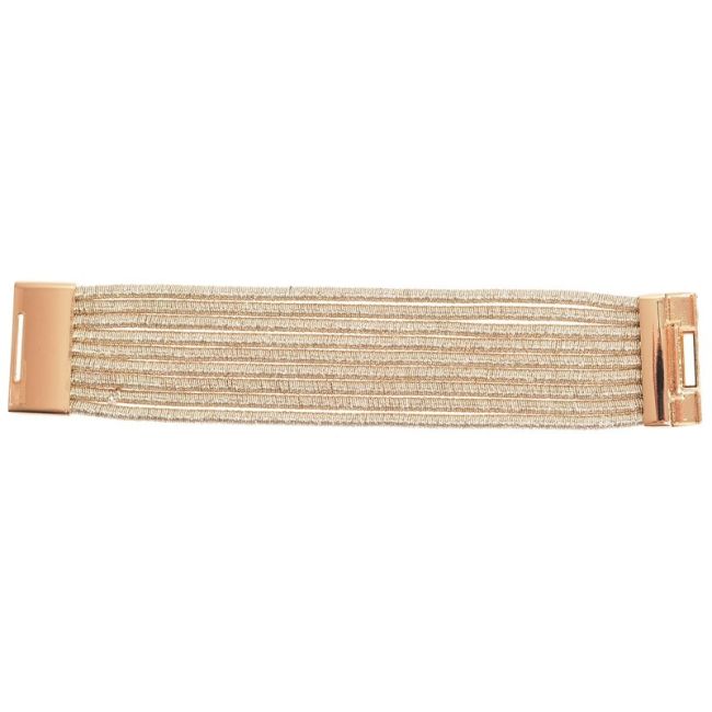 5 ROWS METALLIC FINISH BRACELET