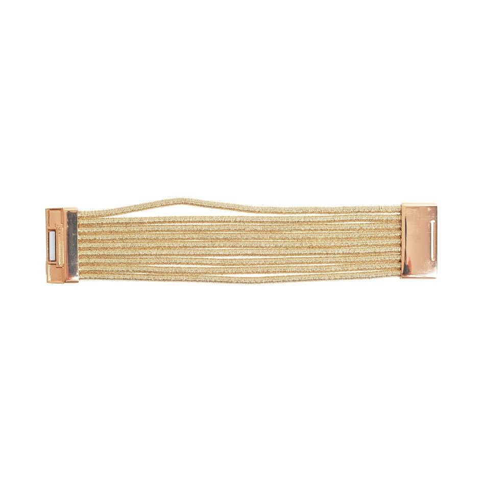 5 ROWS METALLIC FINISH BRACELET