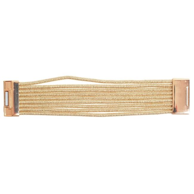 5 ROWS METALLIC FINISH BRACELET