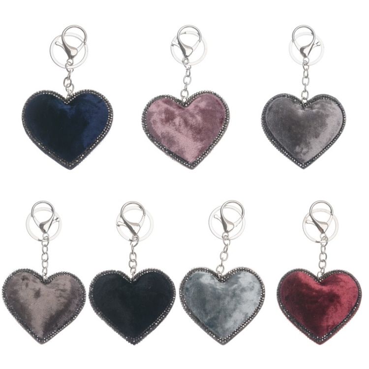 LLAVERO CORAZÓN FORRADO CRISTALES 2