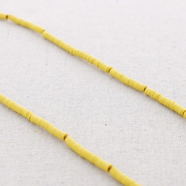 COLLAR LARGO ACERO CUENTAS FIMO NUDOS 1.2M*6MM