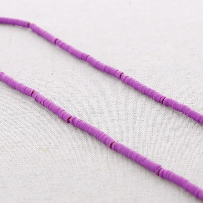 COLLAR LARGO ACERO CUENTAS FIMO NUDOS 1.2M*6MM