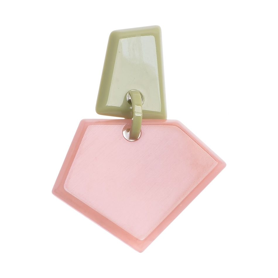 BROCHE FORMA GEOMÉTRICA RESINA