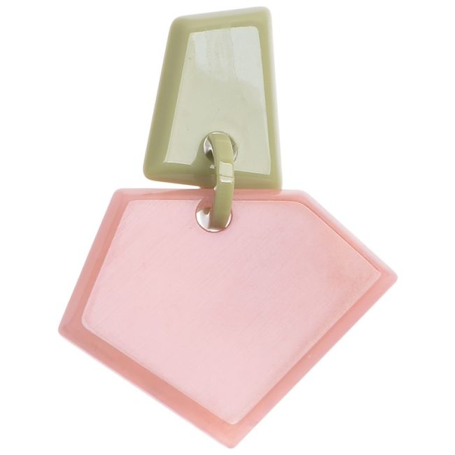 BROCHE FORMA GEOMÉTRICA RESINA