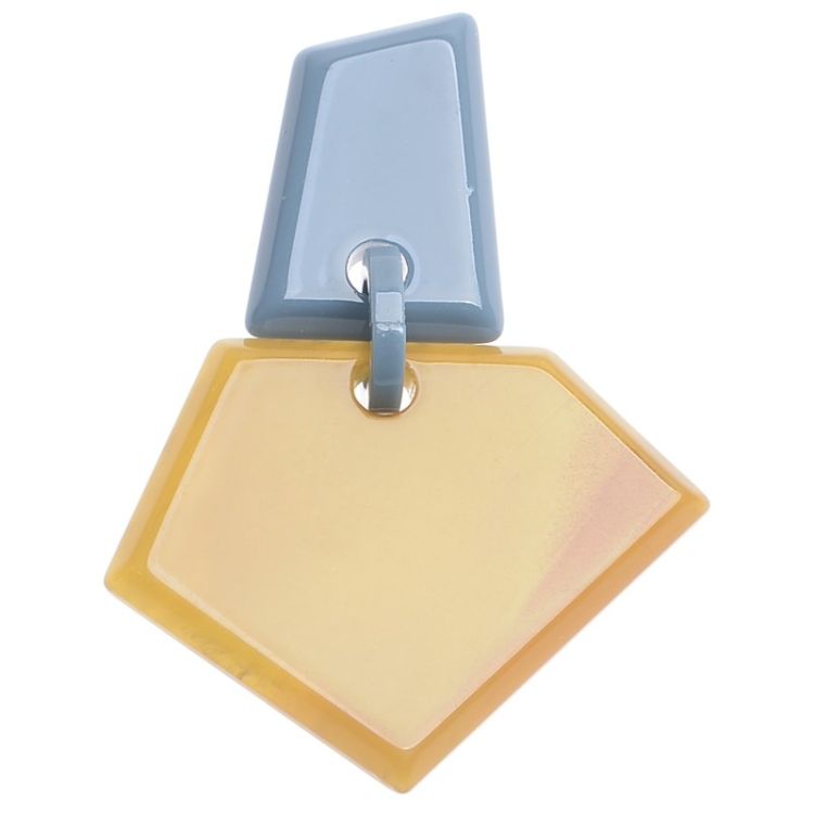 BROCHE FORMA GEOMÉTRICA RESINA