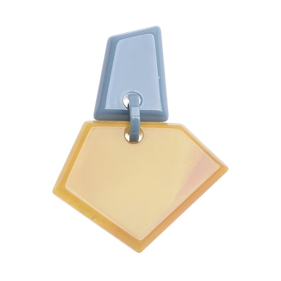 BROCHE FORMA GEOMÉTRICA RESINA