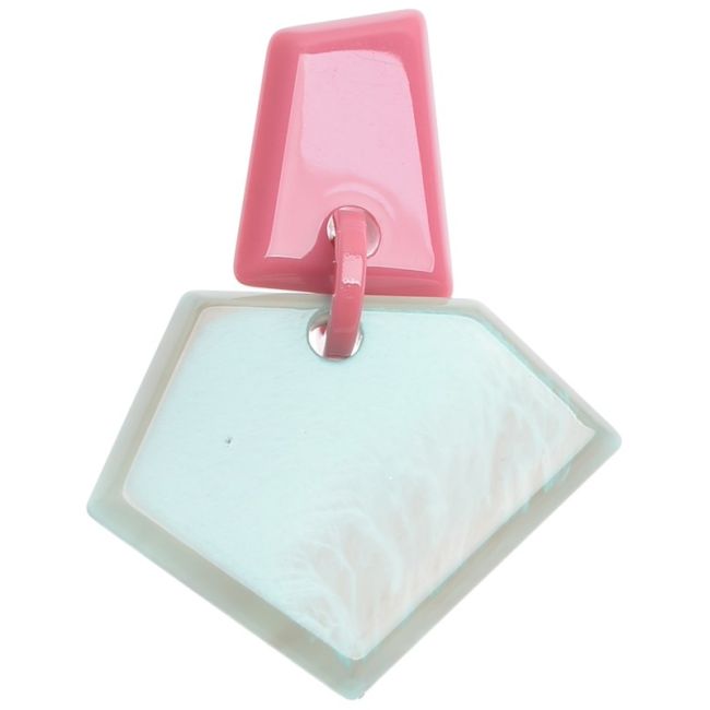 RESIN GEOMETRIC SHAPE BROOCH