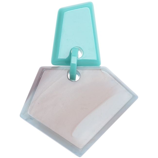 RESIN GEOMETRIC SHAPE BROOCH