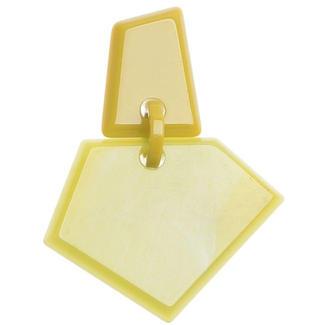 RESIN GEOMETRIC SHAPE BROOCH
