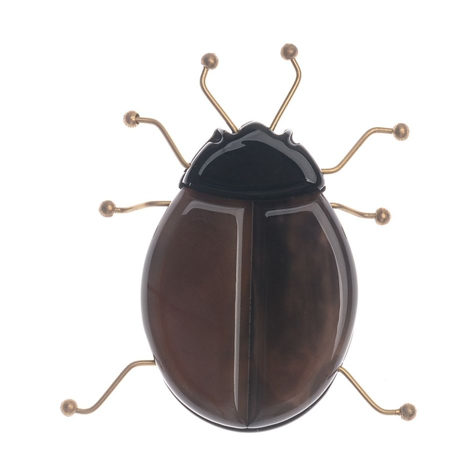 BROCHE INSECTO RESINA PATAS METAL