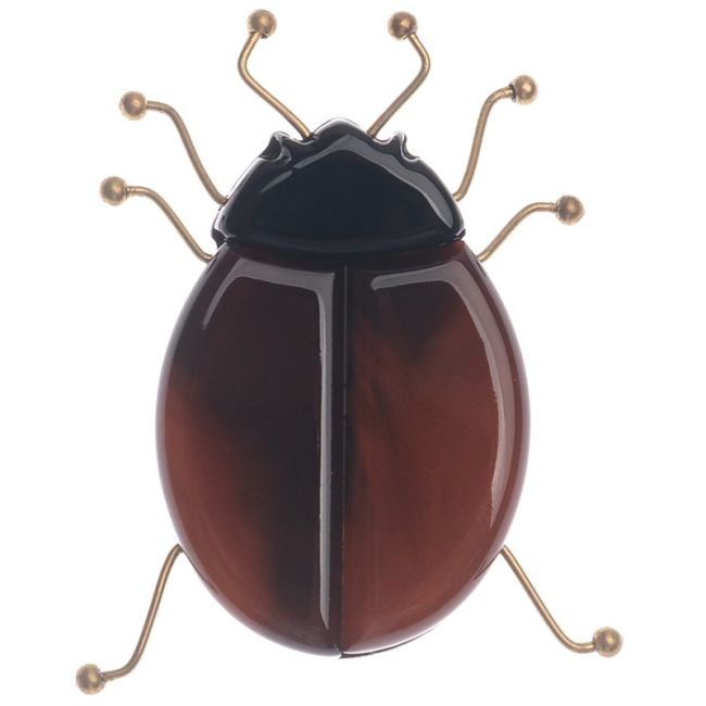 BROCHE INSECTO RESINA PATAS METAL