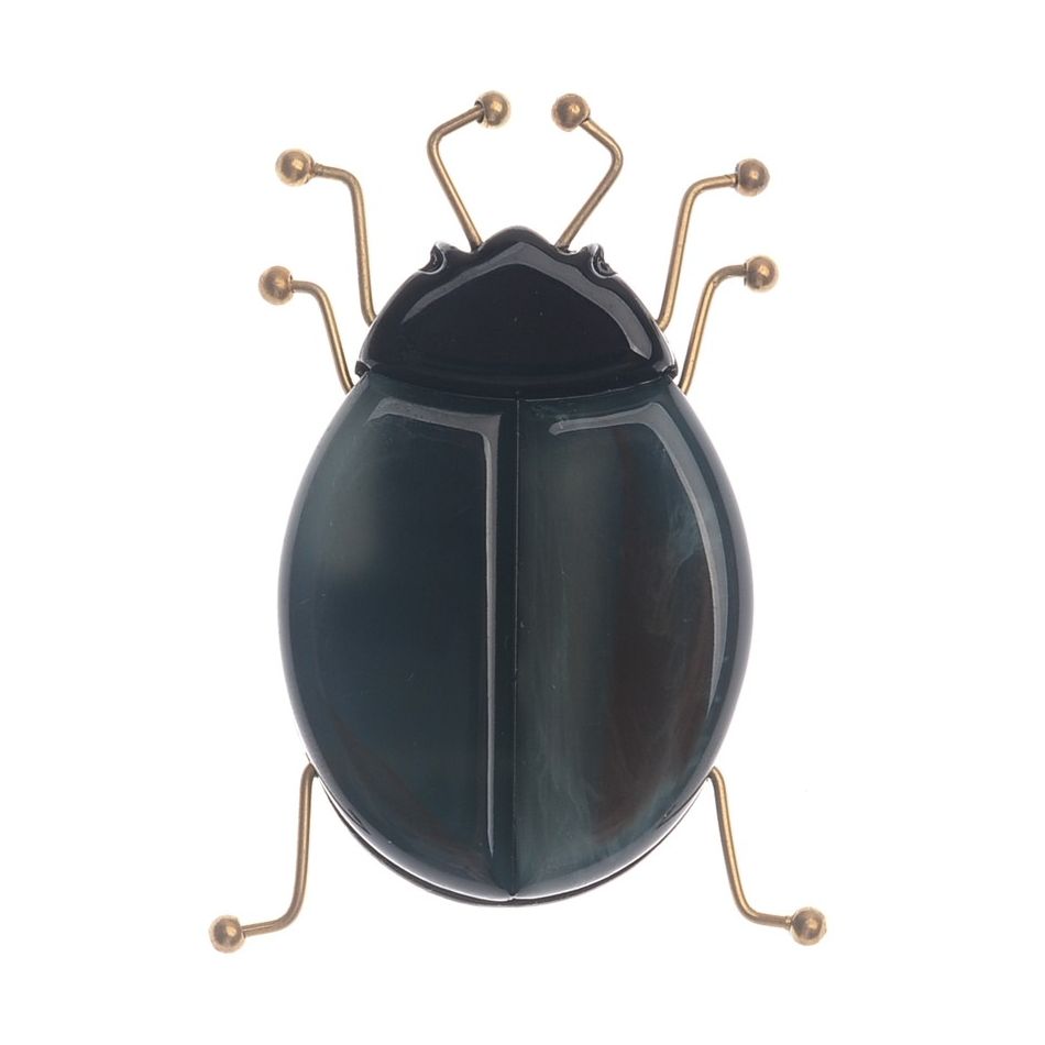BROCHE INSECTO RESINA PATAS METAL