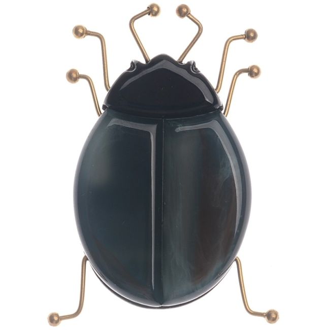 BROCHE INSECTO RESINA PATAS METAL