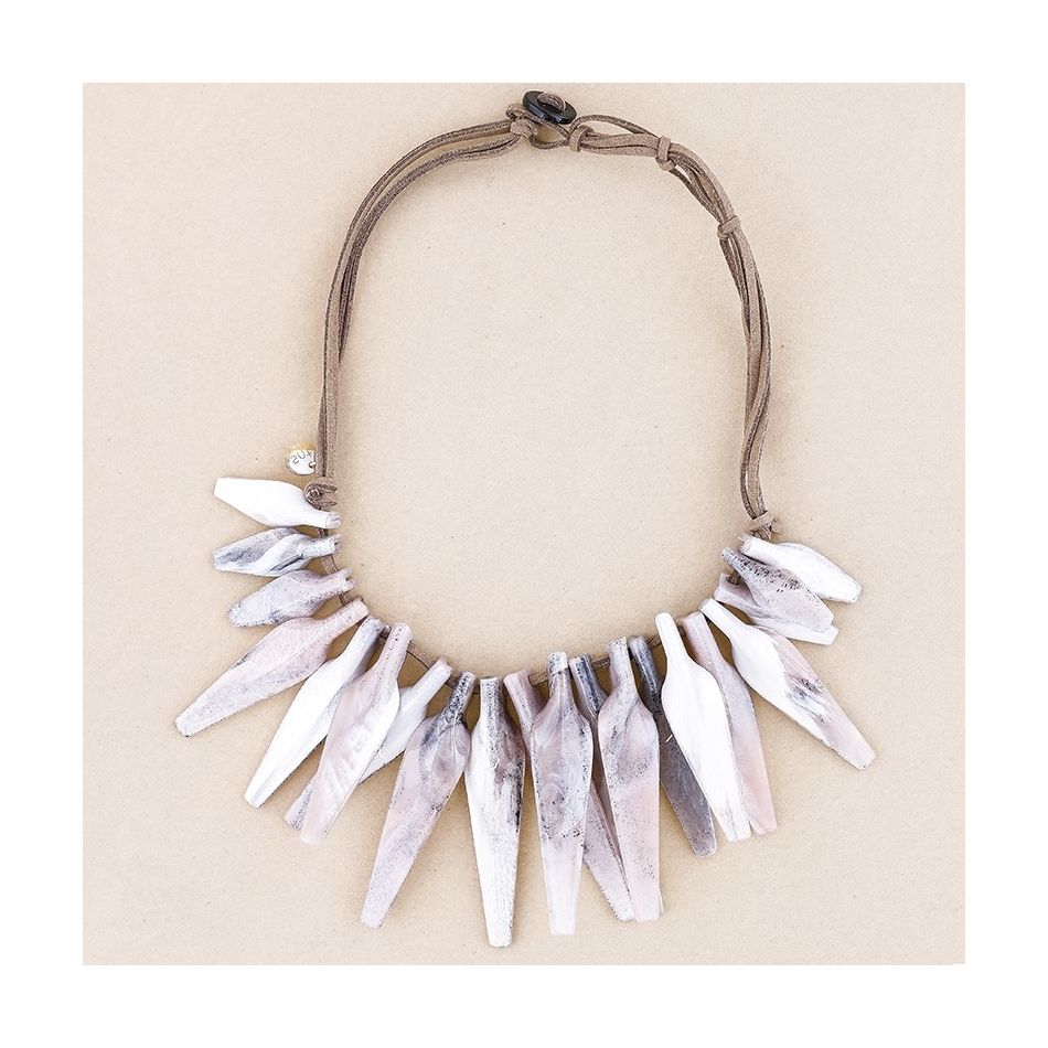 RESIN BEADS SHORT NECKLACE