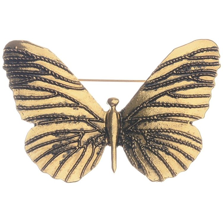 METAL BUTTERFLY BROOCH