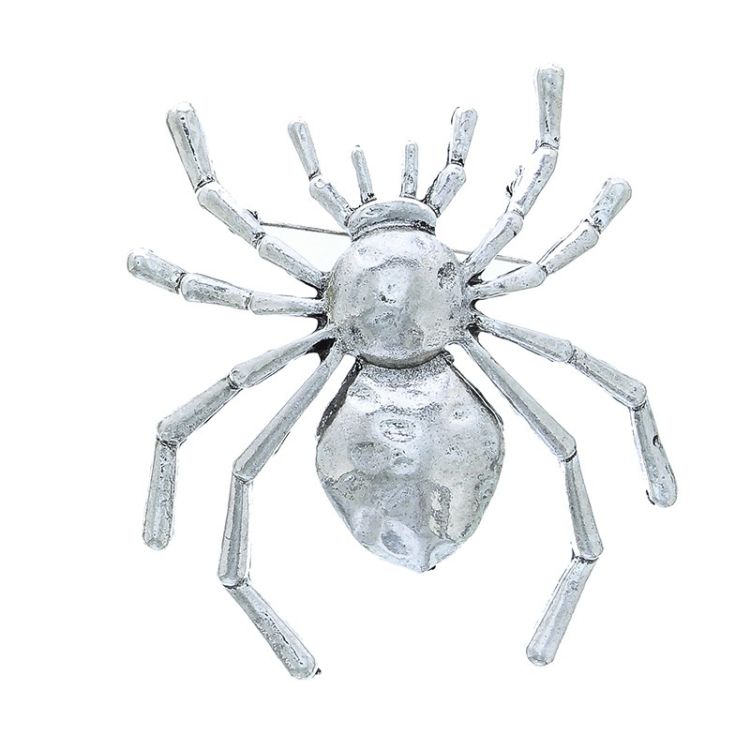 METAL SPIDER BROOCH