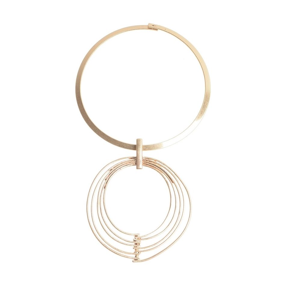 METAL PENDANT SHORT NECKLACE