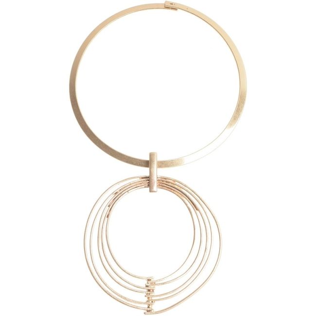 METAL PENDANT SHORT NECKLACE