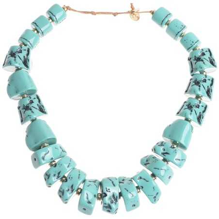 RESIN BEADS SHORT NECKLACE