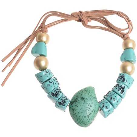 RESIN BEADS SHORT NECKLACE