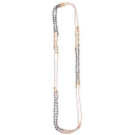 LONG NECKLACE WITH FACETED BEADS 1.6M