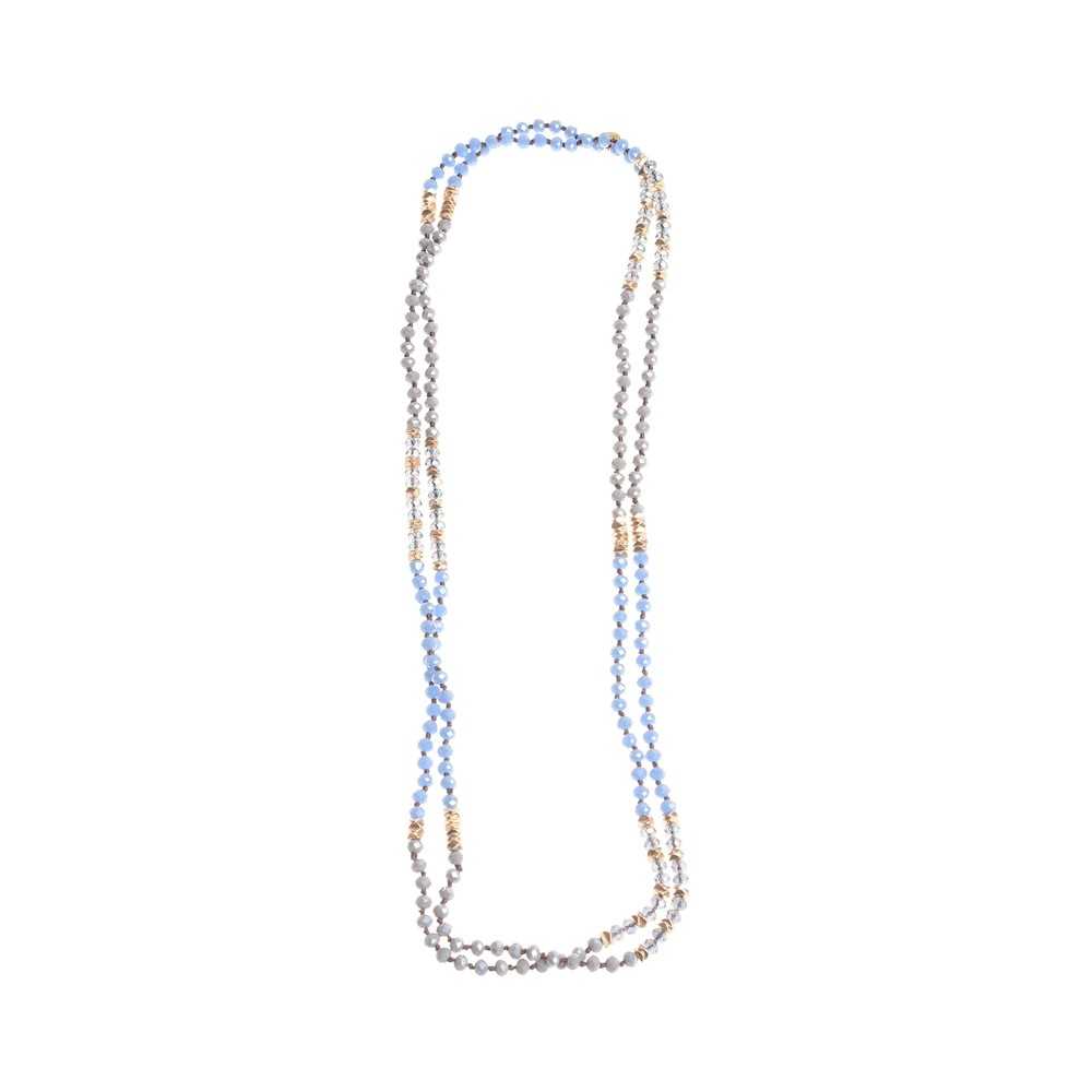 LONG NECKLACE WITH FACETED BEADS 1.6M