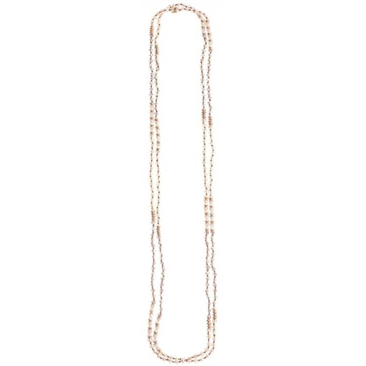 LONG NECKLACE WITH FACETED BEADS 1.6M