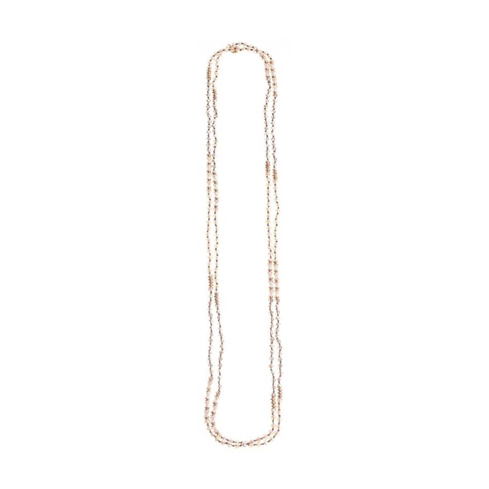 LONG NECKLACE WITH FACETED BEADS 1.6M