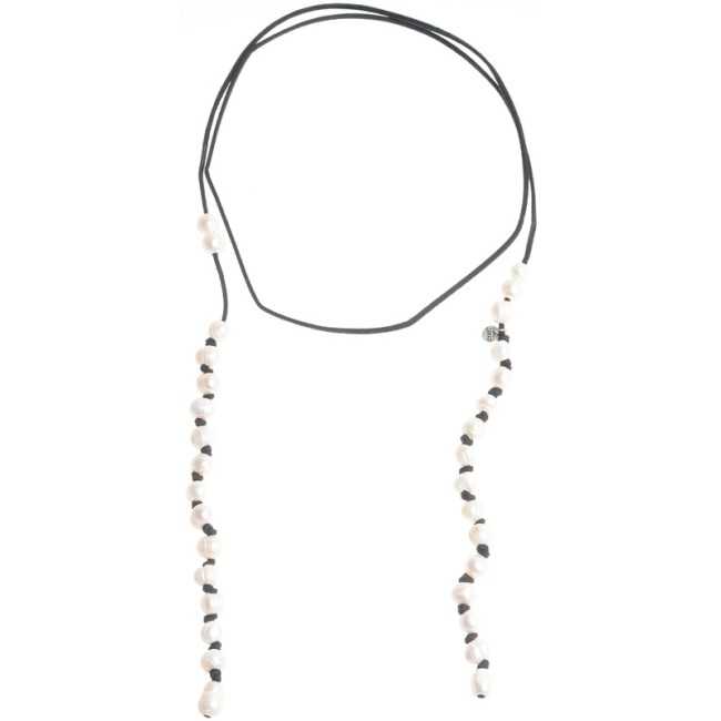 CULTURED PEARL PENDANTS LONG NECKLACE