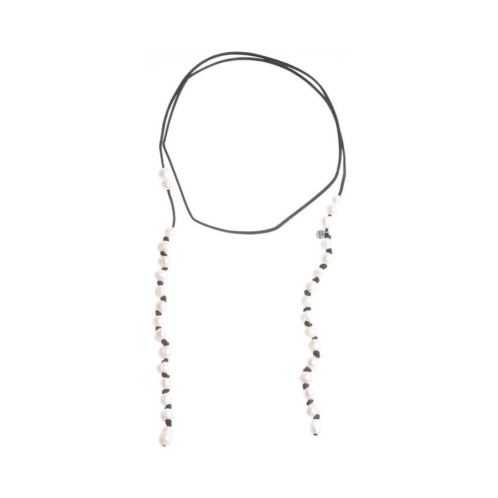 CULTURED PEARL PENDANTS LONG NECKLACE