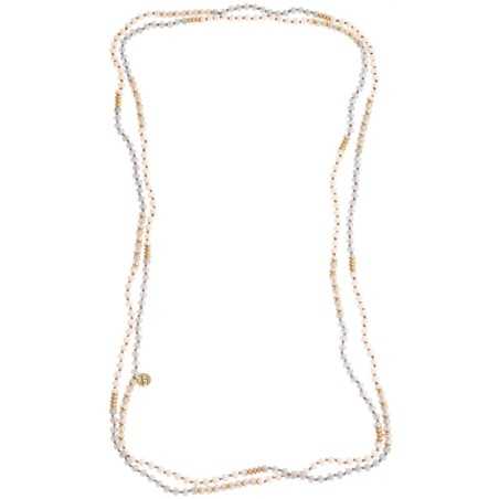 LONG NECKLACE WITH FACETED BEADS