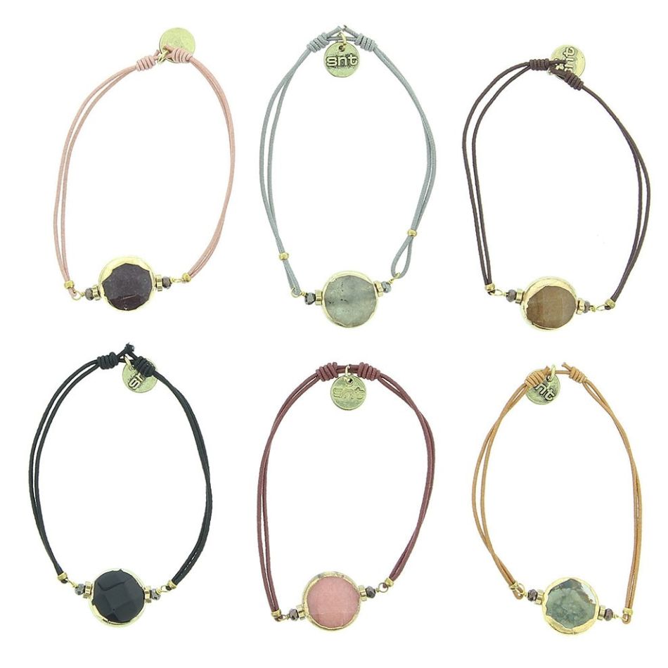 STONE ELASTIC BRACELET
