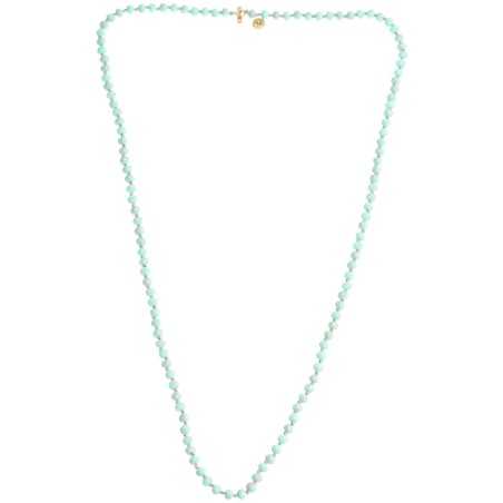 LONG NECKLACE WITH FACETED BEADS