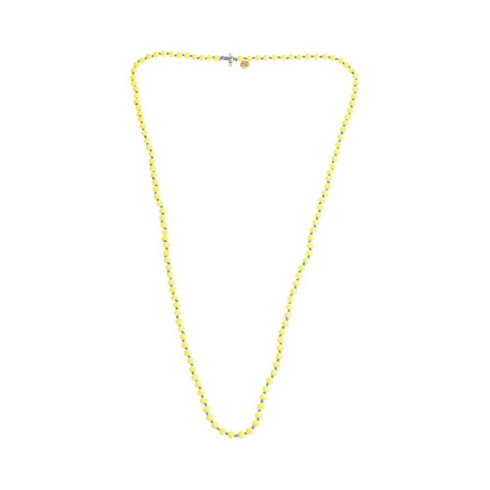 LONG NECKLACE WITH FACETED BEADS