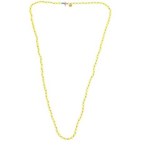 LONG NECKLACE WITH FACETED BEADS