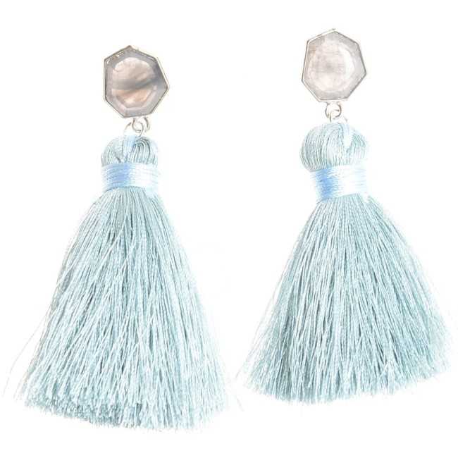 FRINGE SHAPED RESIN EARRINGS