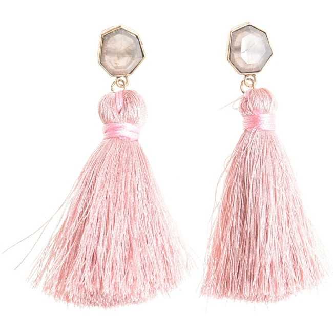 FRINGE SHAPED RESIN EARRINGS