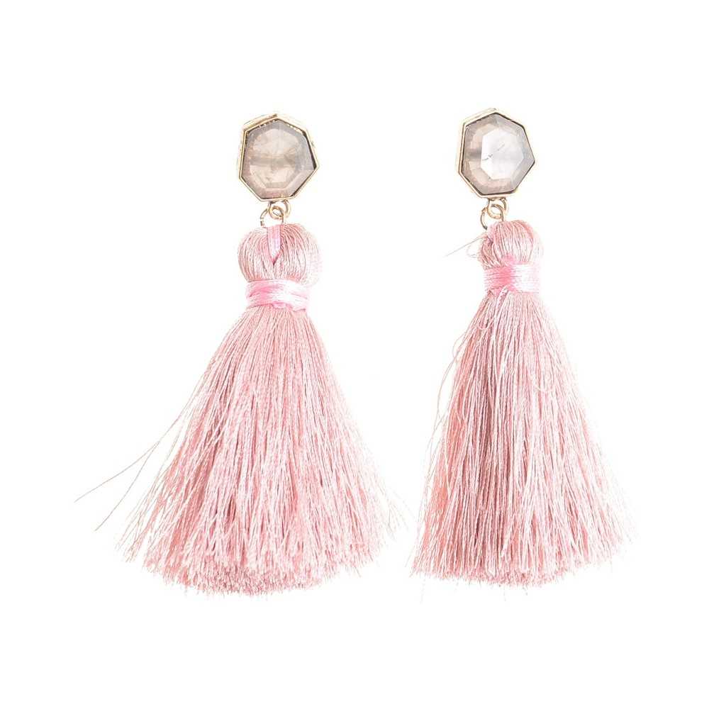 FRINGE SHAPED RESIN EARRINGS