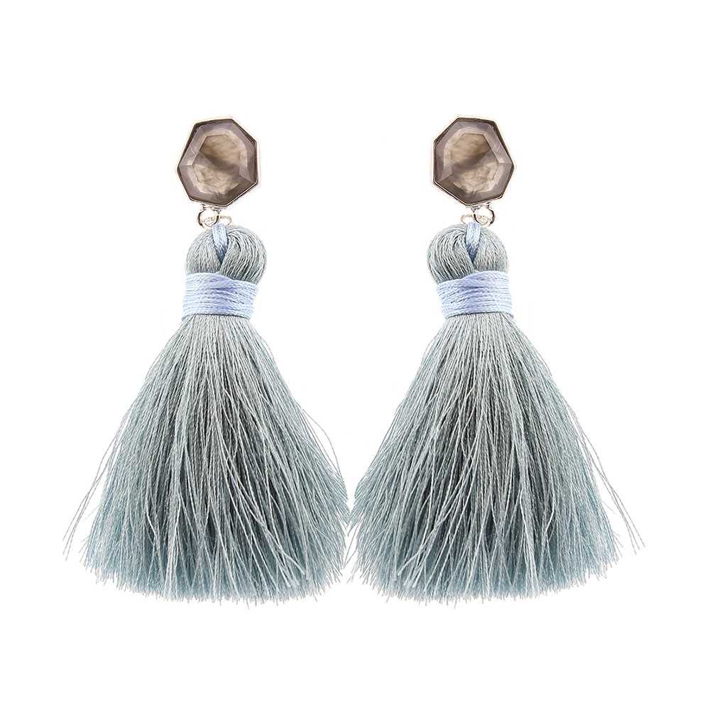 FRINGE SHAPED RESIN EARRINGS