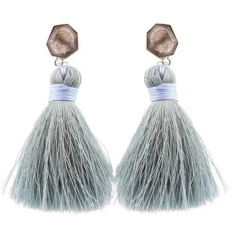 FRINGE SHAPED RESIN EARRINGS