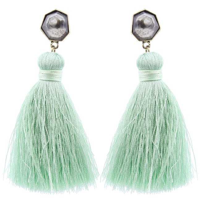 FRINGE SHAPED RESIN EARRINGS