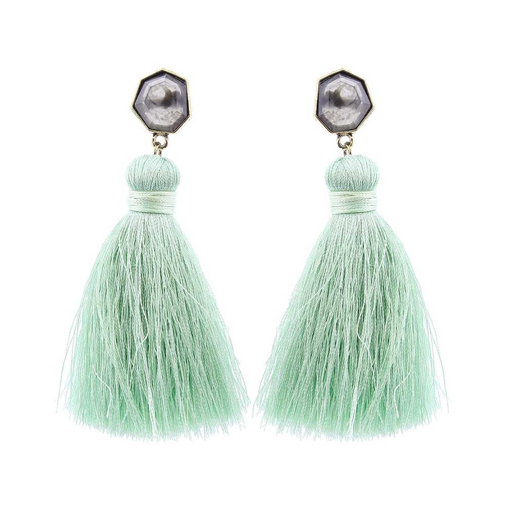 FRINGE SHAPED RESIN EARRINGS